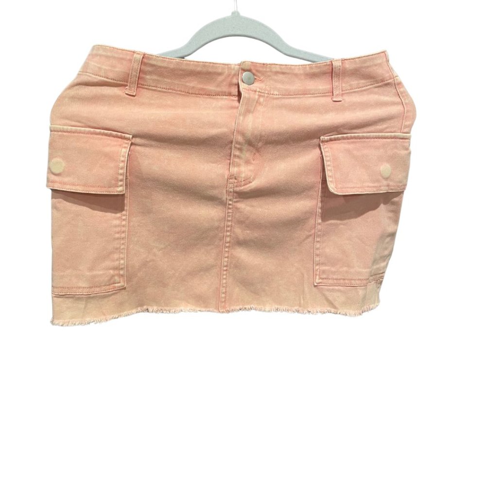 Altard State Girls Super Cute Mini Denim Button Skirt Size M